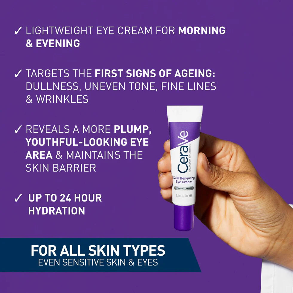 CeraVe Skin Renewing Eye Cream for Crows Feet - 15ML
