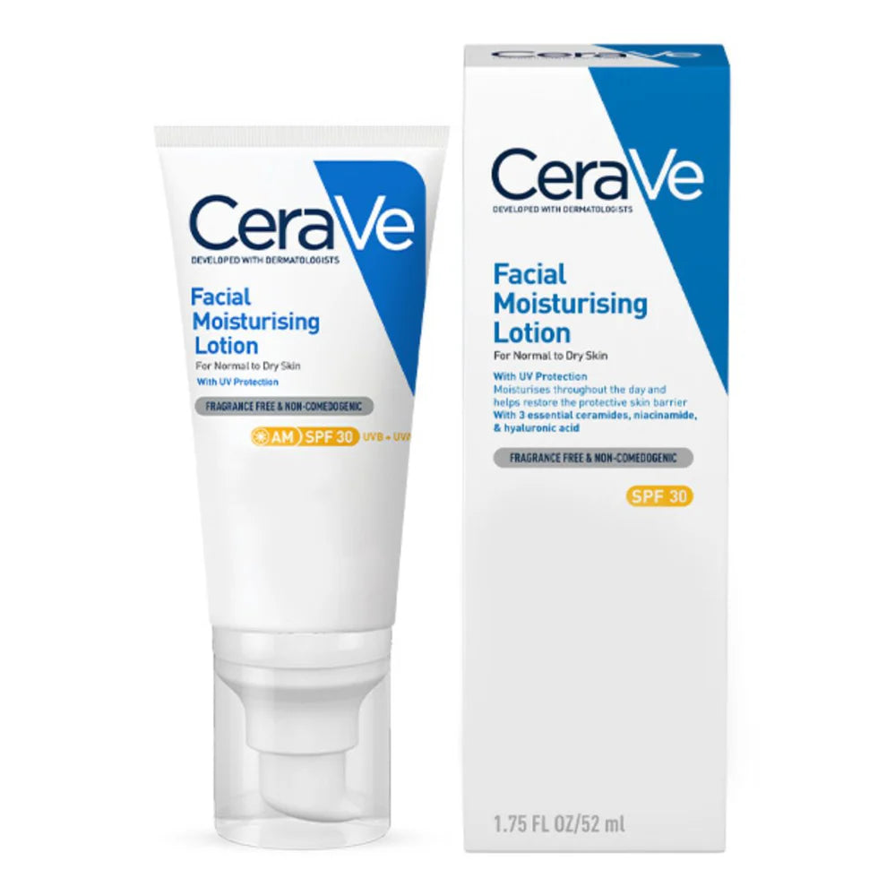 CeraVe AM Facial Moisturising Lotion SPF 30 Normal to Dry Skin 52ml