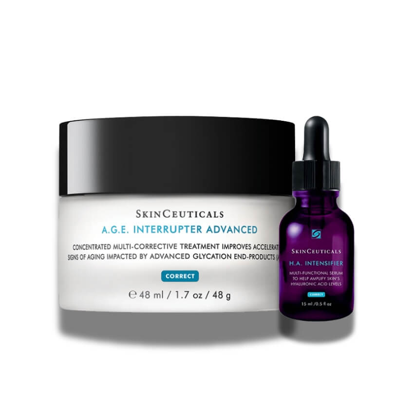 SkinCeuticals Bundle: A.G.E Interrupter Advanced & HA Intensifier Multi Glycan 15ml FREE