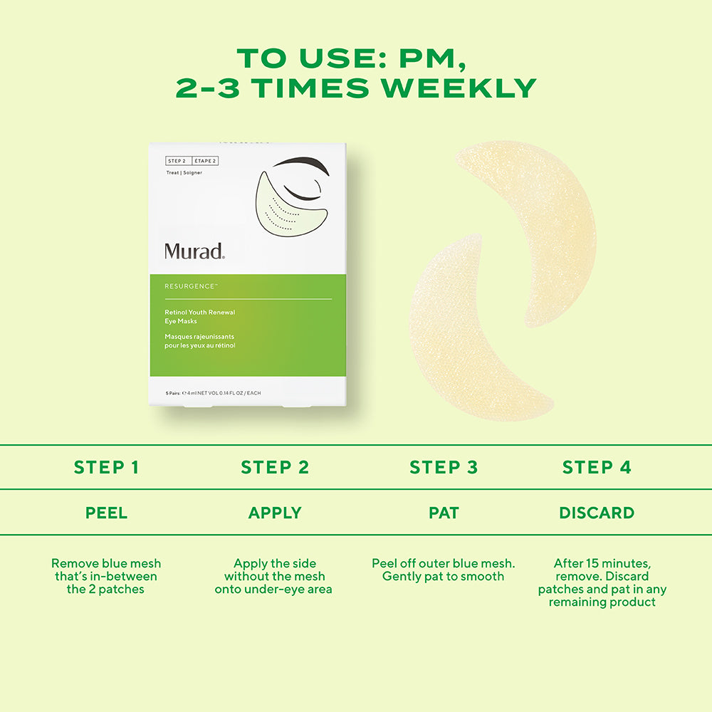 Murad Retinol Youth Renewal Eye Masks - 5 Pairs