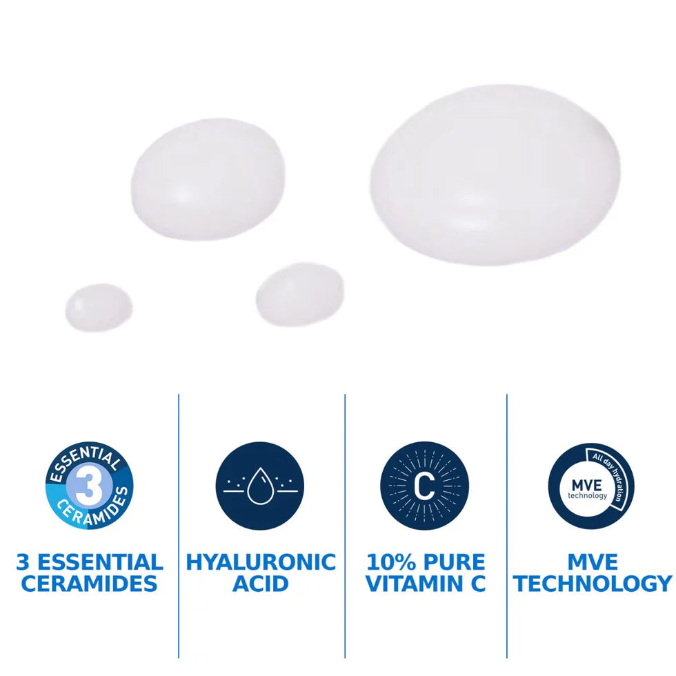 CeraVe Skin Renewing 10% Pure Vitamin C Serum for Fine Lines & Texture- 30ML