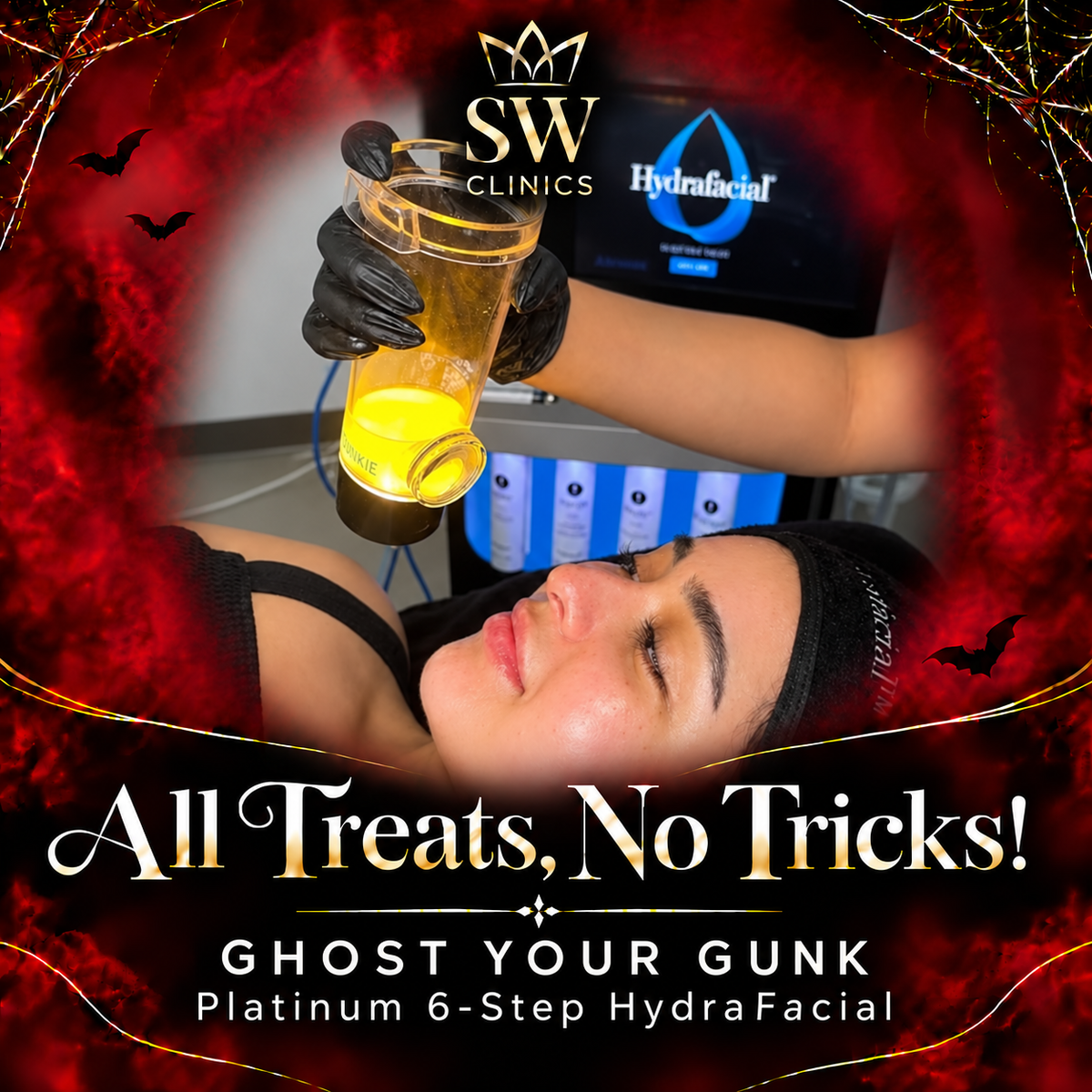 Halloween Exclusive: Ghost Your Gunk Platinum 6-Step Hydrafacial Deep Cleanse & Hydration (save €131)