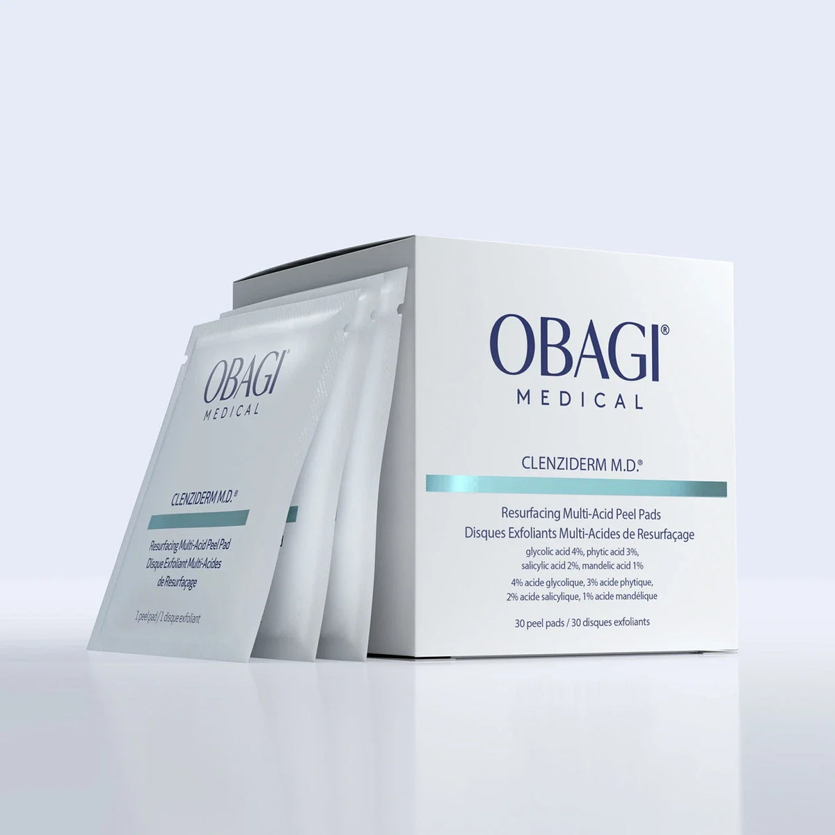 Obagi Medical CLENZIDERM M.D.® Resurfacing Multi-Acid Peel Pads (30 Pads)