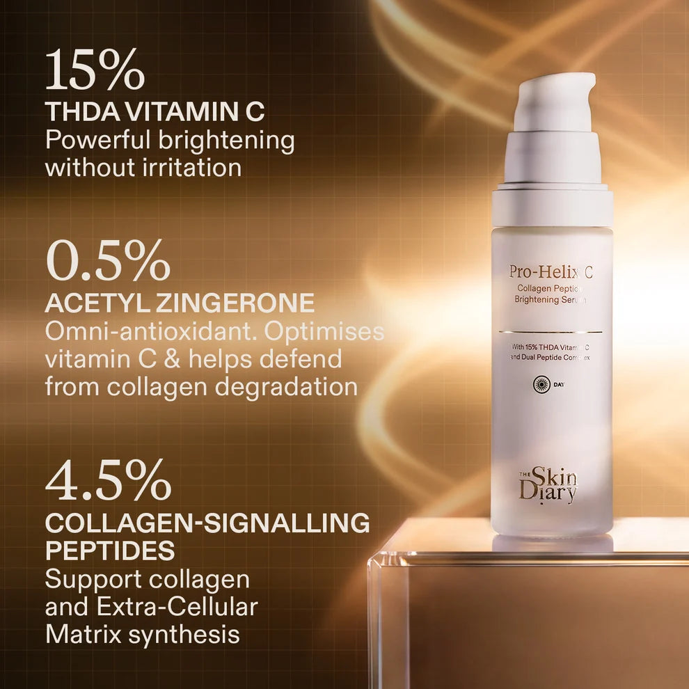 The Skin Diary Pro-Helix C Collagen Peptide Brightening Serum 30ml