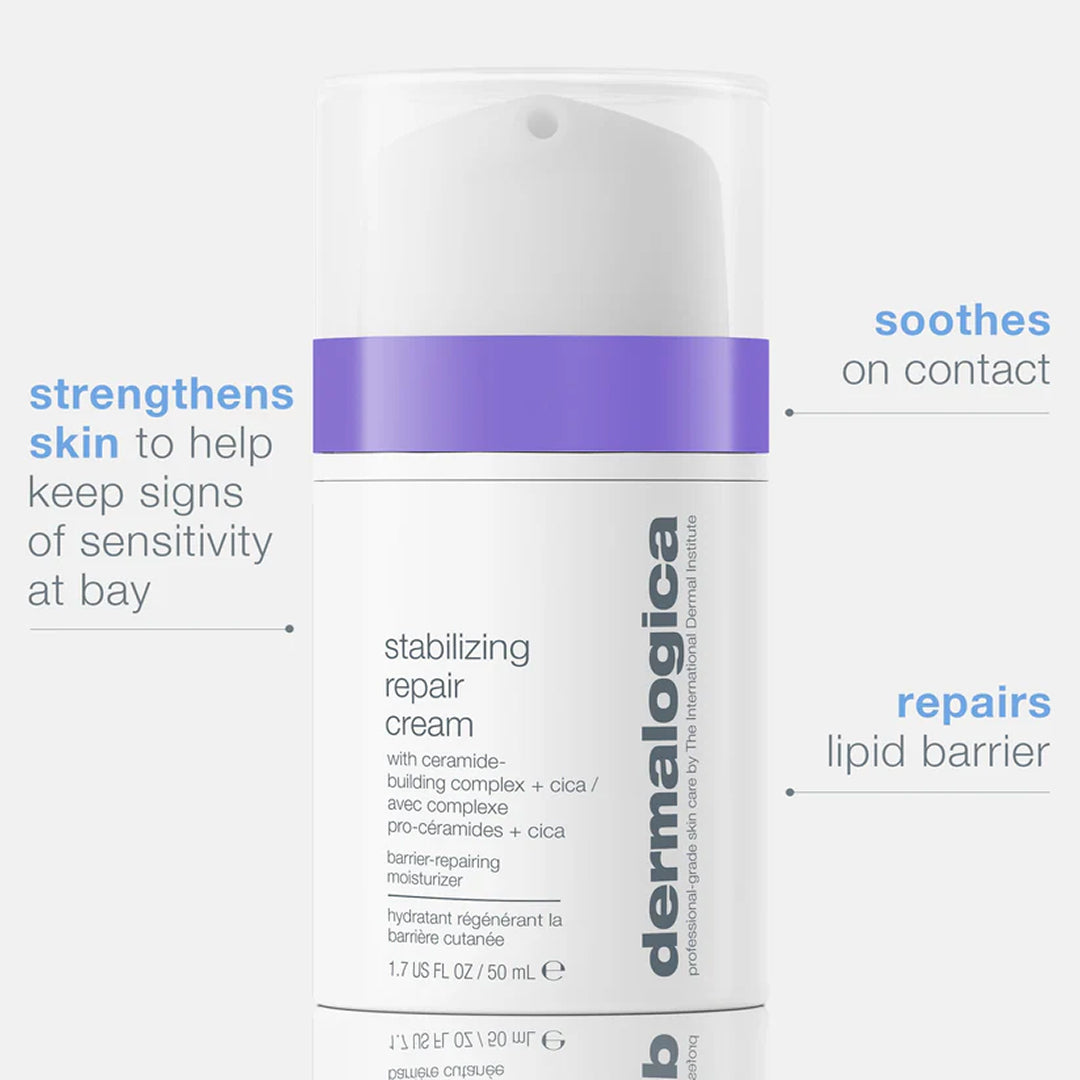Dermalogica stabilizing repair cream + ultracalming cleanser