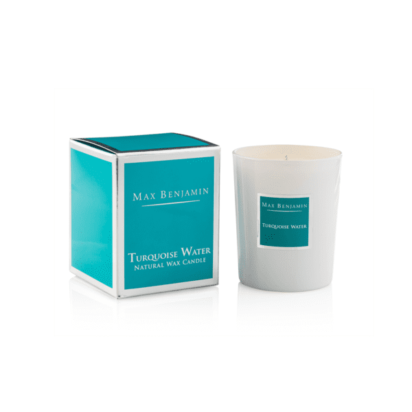 MAX BENJAMIN TURQUOISE WATER LUXURY NATURAL CANDLE